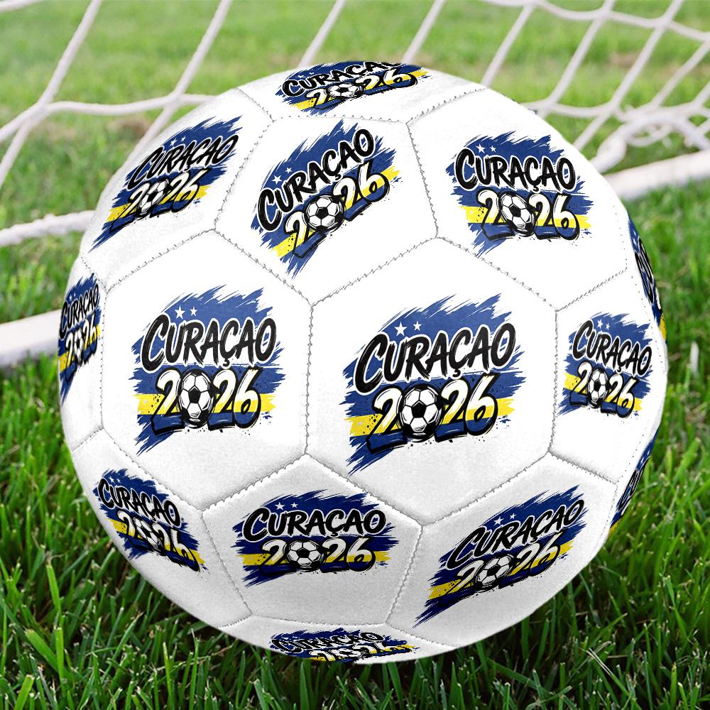Curacao Soccer 2026 Championship Soccer Ball Size 5 Football Machine Sewn Outdoor Universal Football Unique Gift for Soccer Lovers
