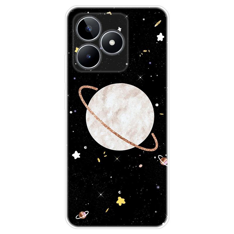 Для Realme C51 Корпус Окрашенная задняя крышка из ТПУ Мягкий силиконовый чехол Realme C51