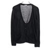 Made In Italy Long Sleeve Cashmere Blend Cardigan 40 Black Knit Women Used