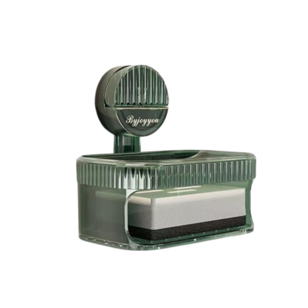 Removable Drain Soap Box Punch-Free Soap Rack Practical Suction Cup Sponge Soap Holder  for Home