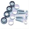 Silvery Car License Plate Bolts Circular Frame Screws Trendy Number Plate Fixing Nut