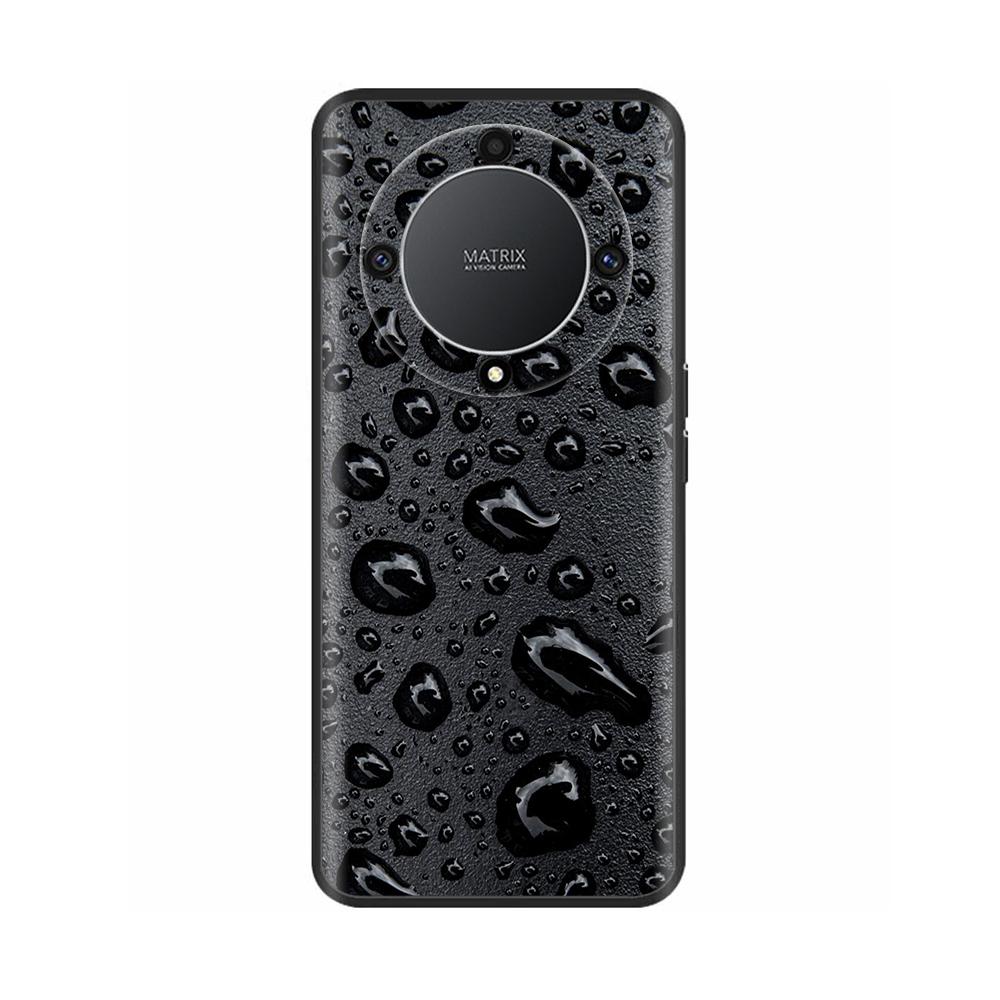 Чехол для Honor Magic 6 Lite Magic6 Lite Жидкий силикон Мягкий ТПУ Задний бампер Череп Мраморный принт Fundas Для Honor Magic 6 Lite 5G