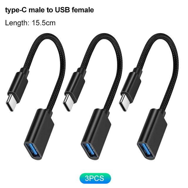 Адаптер типа C на USB 3.0 USB-C 3.1 мужской OTG A женский разъем данных для устройств MacBook Pro iPad Mini 6/Pro MacBook Air типа C