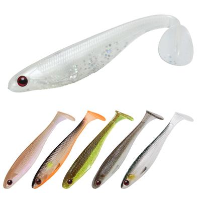 TRUSCEND Мягкая приманка с хвостом-лопаткой Swimbait, светящаяся в темноте, мягкая приманка Jerkbait Ultimate Attraction 12 шт., -