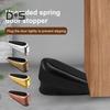 Spring Door Stopper Wedge Wall Protector Heavy Duty Height Adjustable Anti-slip Rubber Bottom Windproof No Drilling Anti-collision Floor Doorstop
