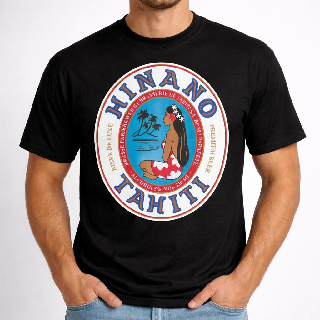 Tahiti Island Vintage Beer Style Graphic T-Shirt Polynesian Unisex