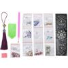 Flowers Pattern Diamond Painting Tassel Bookmark for DIY Gift Book Decoration