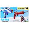 Jeu de tir - nerf - nerf fortnite dual pack - 2 blasters et 6 fléchettes en mousse elite