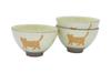 Craftsman House Rice Tea Sunny Cat Set of Made In Japan Seto-yaki Bowl, Bowl, (walking), 3,