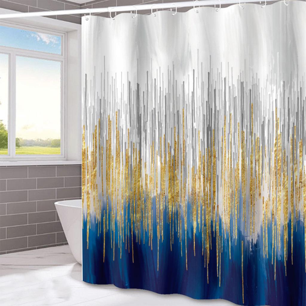 JINRUN Bathroom Thickened Waterproof Curtain Mildew Proof Shower Curtain Shower Partition Curtain Shower Curtain Bathroom Curtain Free Perforation