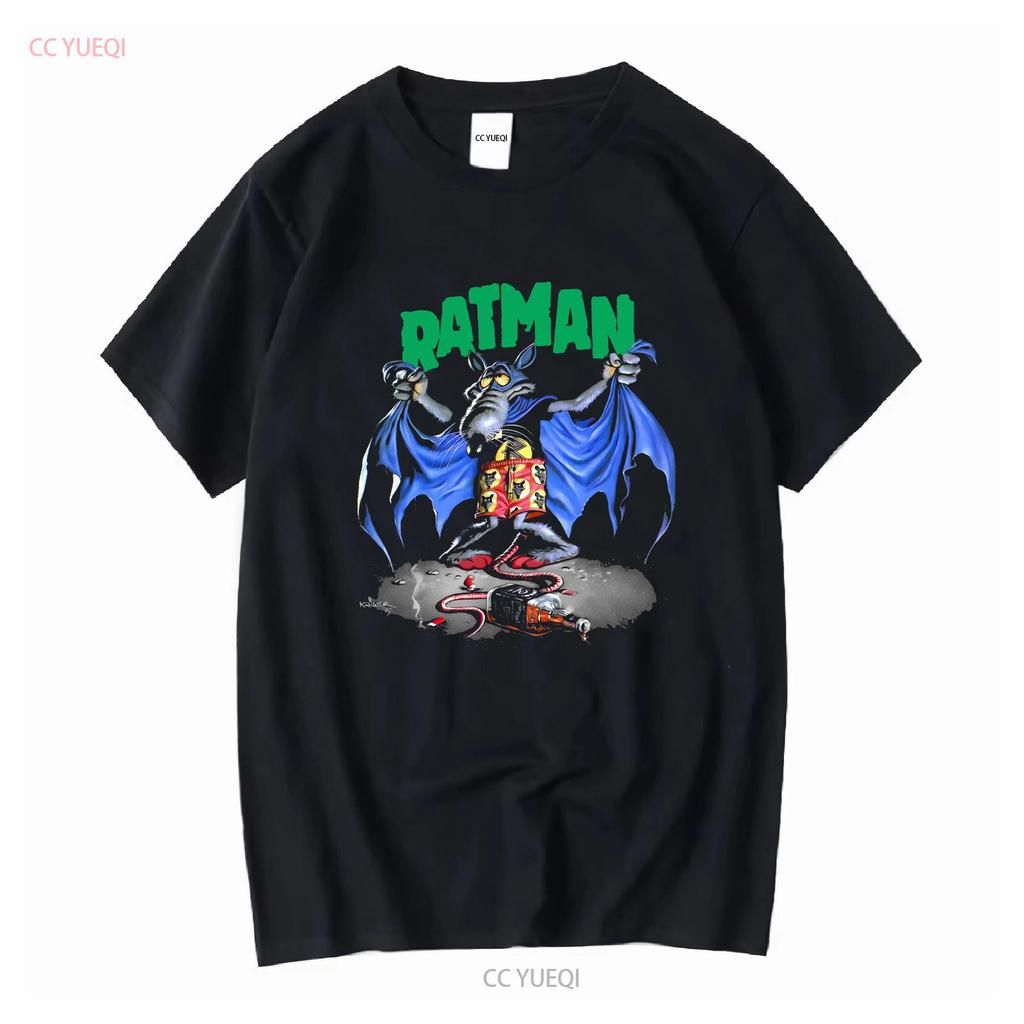 Винтажная футболка Risk 90-х XL Ratman с длинным или коротким рукавом винтажная Стиранная Удобная дизайнерская одежда Топ для повседневной носки