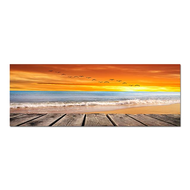 Пляж, море, закат, пейзаж, холст, картина, скандинавские плакаты с природой и принты, настенные художественные фотографии, домашний декор для гостиной, без рамки