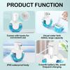 Touchless Foaming Soap Dispenser (15oz/420ml), USB-rechargeable, 4-level Adjustable. Wall-, Kid-friendly. Perfect For Kitchen & Bathroom.