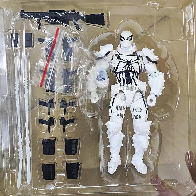 Revoltech Agent Anti-Venom Action Figure Model Toys PVC Collection Amazing Yamaguchi Agent Venom Eugene Thompson Figurine