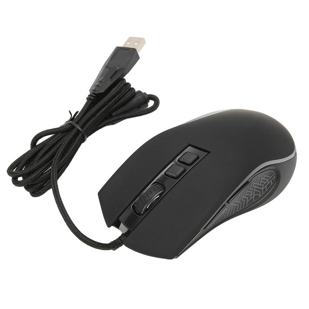 Игровая мышь USB2.0 4 регулируемых DPI RGB-подсветка Эргономичный дизайн Оптический сенсор Мышь для ноутбука для игр Офис Дом