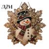 Handmade Keepsake Gifts for Friends Christmas Faux Pearl Art Hanging Ornament Kit, DIY Beads Painting Creative Women Suncatcher, Snowflake Shape