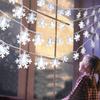 Snowflake LED Light Christmas Decor For Home Hanging Garland Christmas Ornaments Xmas Tree Decor Noel Navidad 2024 New Year 2024