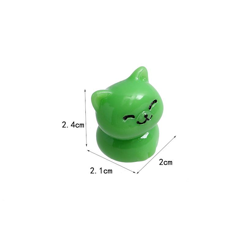 3D Милая фигурка кота из смолы оранжевого цвета - Украшение для рабочего стола и автомобиля