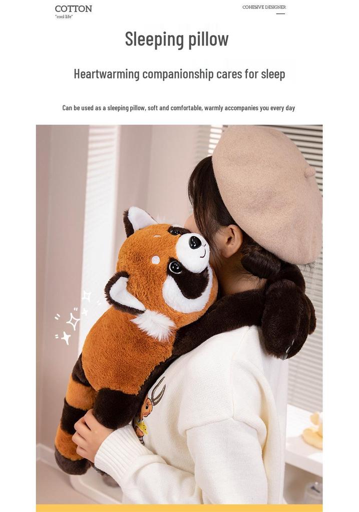 New Style Raccoon Panda Plush Toy - Cartoon Shoulder Doll for Kids