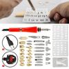 37Pcs 30W Wood Burning Kit Engraving Pen Electric Soldering Iron Wood Burning Kit Adjustable Temperature Electric Soldering