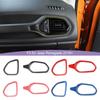 ABS Interior Instrument Panel Air Vent Decorative Ring Decoration Frame For Jeep Renegade 2016 Up Car Accessories