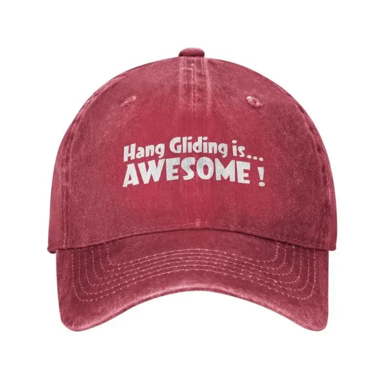 Custom Classic Cotton Hang Gliding Is Anwesome Baseball Cap Unisex Women Adjustable Adult Dad Hat Spring