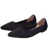 Temperament Fan Fei Weaving Color Flat Shoes Knitted Shoes Knitted Pointed Boat Shoes Doudou Shoes