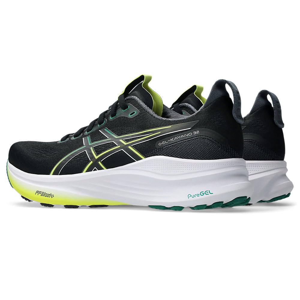 Asics Эксклюзивные кроссовки GEL-KAYANO 32 для бега, мужские, 27.5, 2E, черно-яшмовые