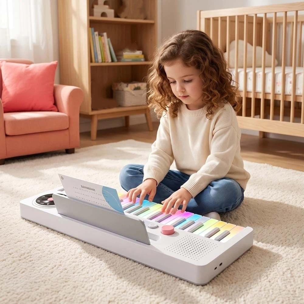 22 Timbre Kids Electronic Piano Toy LED Colorful Lights Piano Keyboard Toy Children Gift