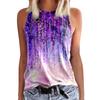 Новые бабочки цветочный 3D принт майки женские ретро уличная одежда Y2k свободный жилет с круглым вырезом с открытыми плечами без рукавов женская майка
