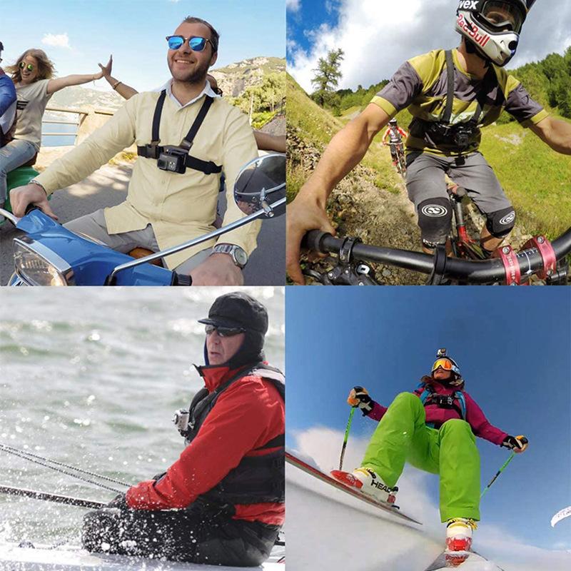 Нагрудный ремень, наголовный ремень для GoPro 13 12 11 10 9 8 Black Xiaomi Yi 4K Sjcam Sj4000 Insta360 X4 X3 Аксессуары для экшн-камеры