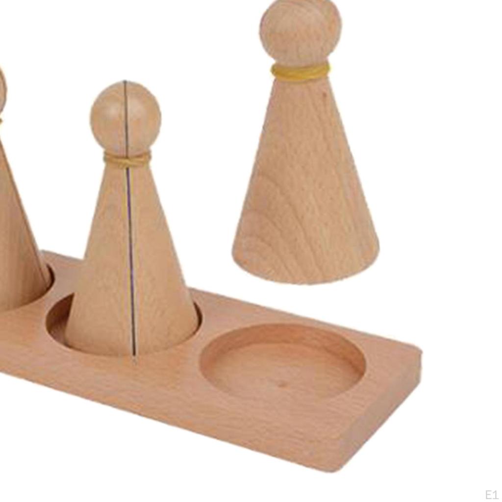 Montessori Math Materials Equivalence Manipulatives with Peg Dolls Shape Sorting for Ages 6+
