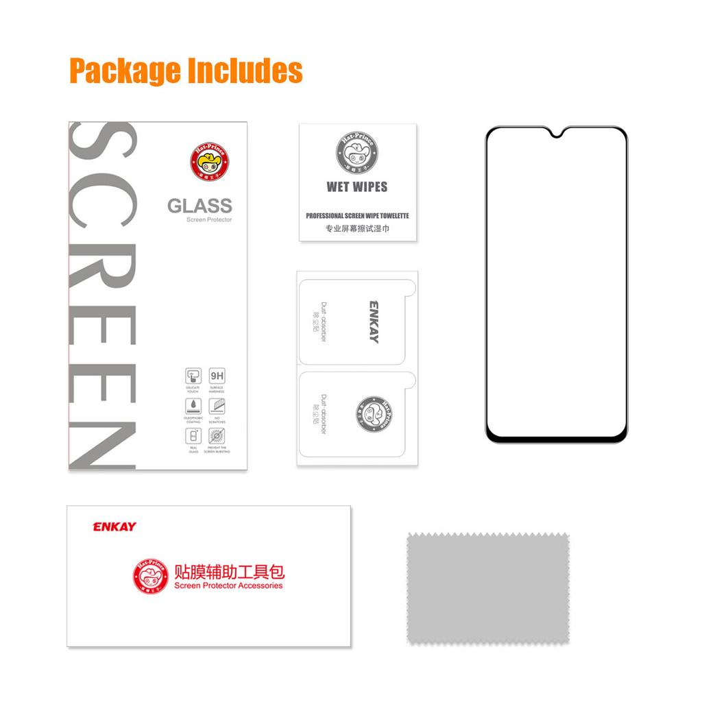 ENKAY HAT PRINCE for Oppo A1x 5G Screen Protector 0.26mm High Aluminium-silicon Glass Clear Screen Film