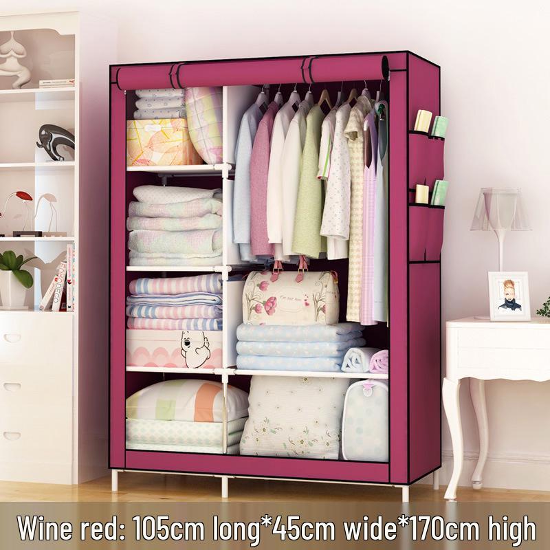 Yarui Fan Компактный пылезащитный тканевый шкаф для общежития