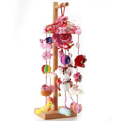 Подвесные куклы OKBABY Подвесное украшение Подвесное украшение с натуральной деревянной подставкой 42 см Подвесной шар Подвесные куклы Kasafuku Hina Инструменты Sagemon Hina