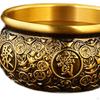 Chinese Treasure Bowl Cornucopia Brass Decorative Desktop Ornament, Table Centerpiece for Desk