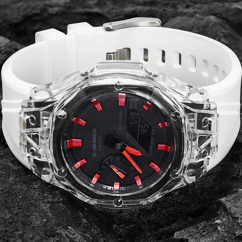 Casio Индивидуальные часы модифицированная серия 811 изготовлены Дубовый Фарм GA-2100-1A1 модифицированные-Хунлань водонепроницаемые светящиеся Кварцевые резиновые