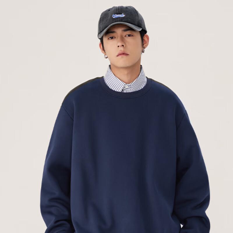 MINISO Мужской свитшот в американском кэжуал стиле с флисовой подкладкой