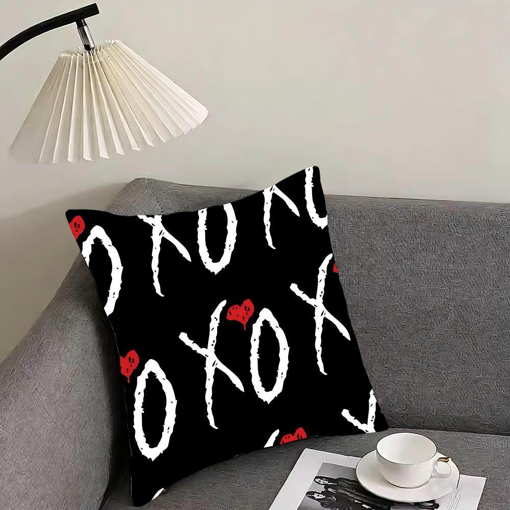 TThe WeekndD XXO Singer Cushion Cover Pillowcase Ultra Soft Skin Friendly Fabric Cloud Like Comfort Concealed Zipper