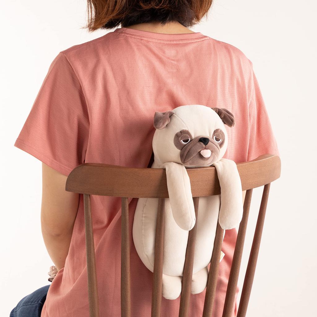 LIV HEART Подушка для массажа точек спины, Мопс Хана, Расслабление во время работы (Общая длина: приблизительно. 31см), 87015-32