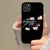 1 шт. Модный K-pop чехол S-Stray-Kids для iPhone 17 16 15 14 13 Plus 12 11 Pro Max, PC+TPU, задняя крышка