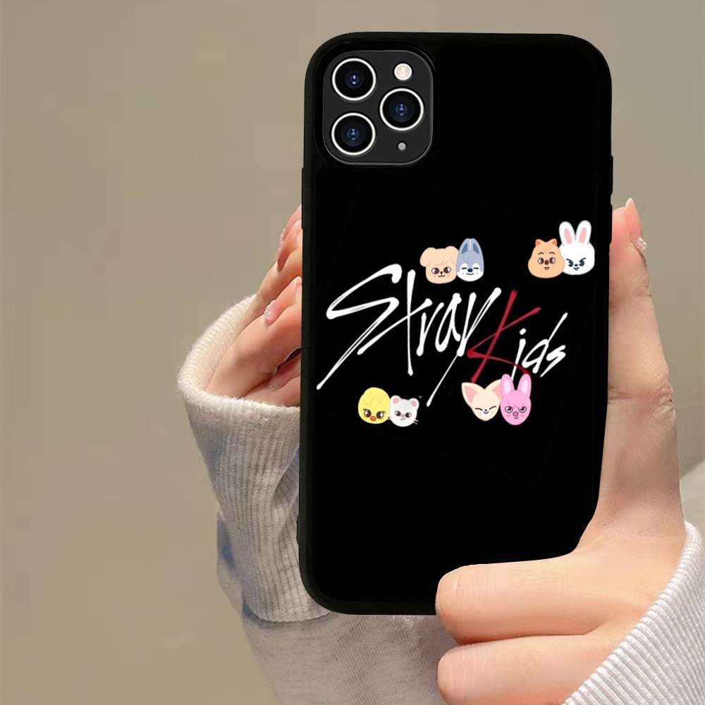 1 шт. Модный K-pop чехол S-Stray-Kids для iPhone 17 16 15 14 13 Plus 12 11 Pro Max, PC+TPU, задняя крышка