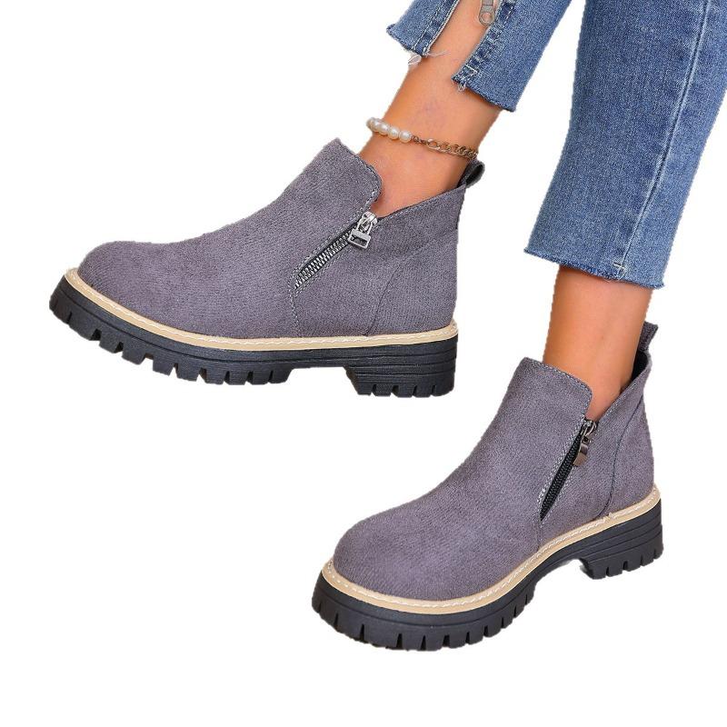 Женские ботильоны на широкую ногу с высоким голенищем, модные повседневные ботильоны для осени и зимы, удобные ботинки на шнуровке для женщин