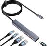 Aceele USB-хаб USB Gen 2 хаб со 100 см 2x и 2x USB C на USB-адаптер-конвертер с портом питания для MacBook, iPad и Samsung. Идеально для работы из