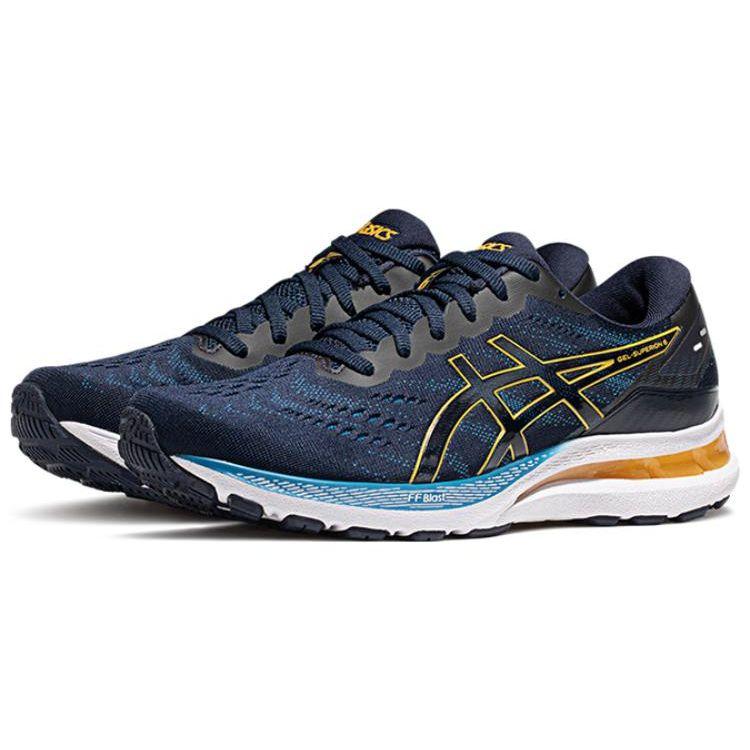 Asics Gel-Netburner Super 6 Удобные Универсальные Прочные Низкие Кроссовки Мужские кроссовки Синий Желтый 1011B706-400