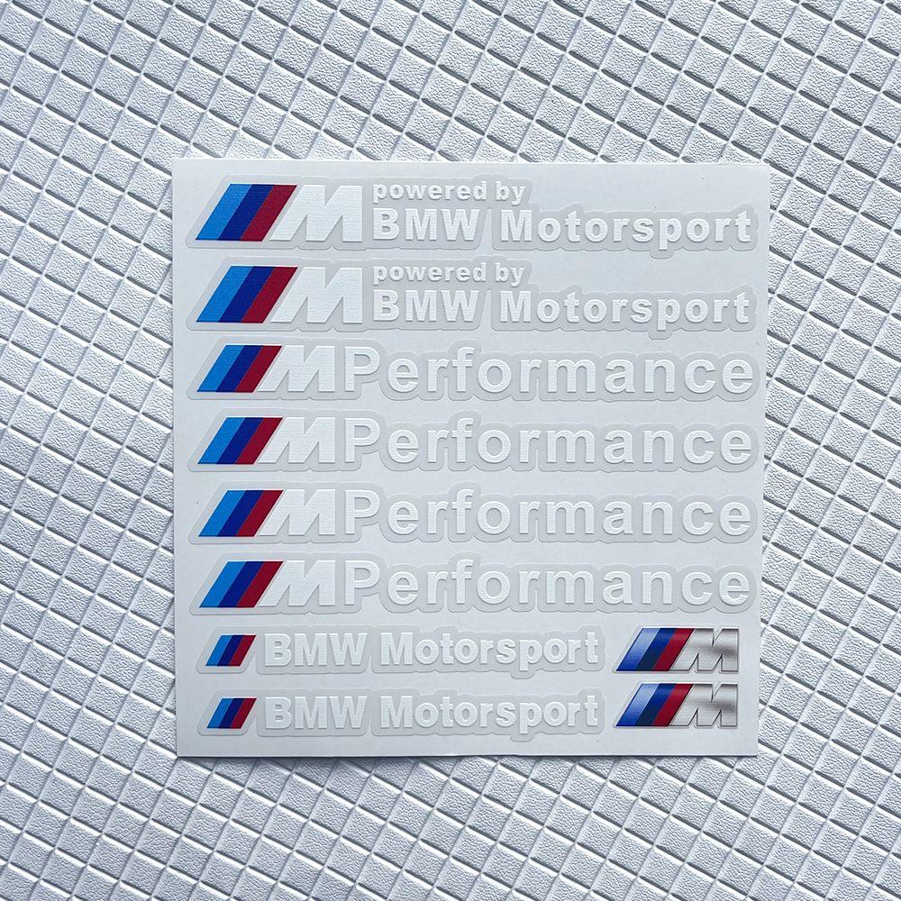 YGIE8 Car Decoration Strip Trunk Relief Stickers Decals For Bmw M Power Performance E28 E30 E34 E36 E46 E60 E90 F84 F87 X1 X3 X5 X6