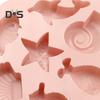 Форма для торта Гибкая океанская животная конструкция DIY Инструмент 3D Ocean Sea Силиконовая форма