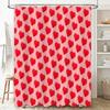 Heart Pattern Shower Curtain Romantic Love Backdrop Valentine'S Day Decor Bathroom Waterproof Fabric Shower Liner Vintage Style