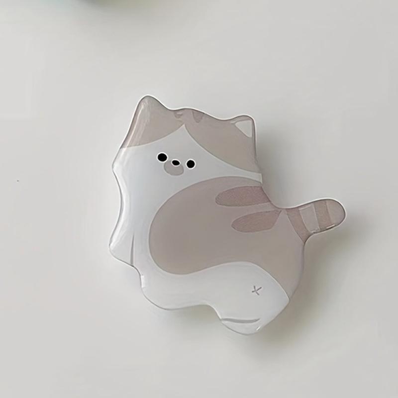 Cute 3D Cat Acrylic Phone Holder Griptok Support For IPhone Samsung Xiaomi Korean Kitten Grip Tok Folding Finger Stand Socket