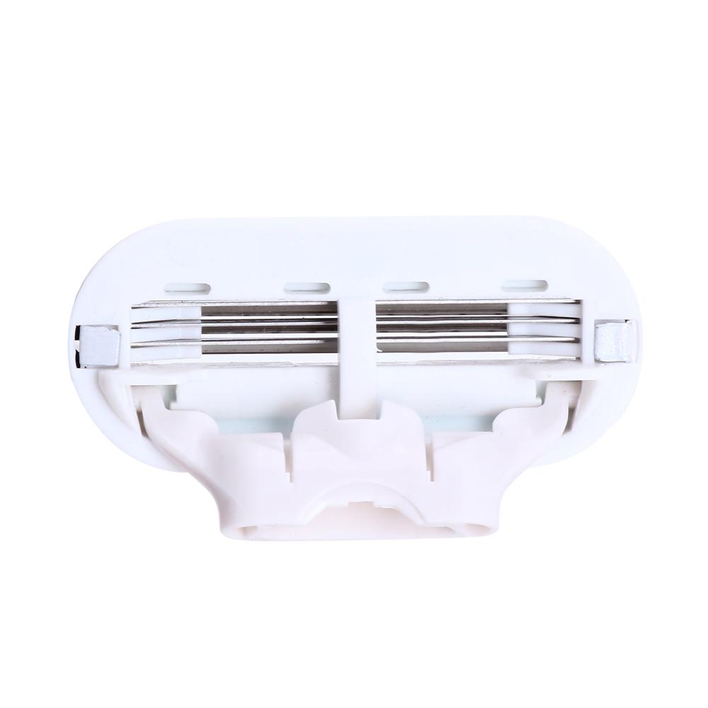 Красота, безопасное лезвие для бритья для женщин, лицо, тело, три лезвия, прямая бритва, головка, 4 шт./лот